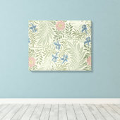 William Morris Ridderspoor Bloemig Behang Canvas Afdruk (Insitu (Houten vloer))