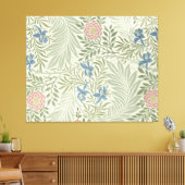William Morris Ridderspoor Bloemig Behang Canvas Afdruk (Insitu (Woonkamer))