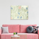 William Morris Ridderspoor Bloemig Behang Canvas Afdruk (Insitu (Woonkamer))