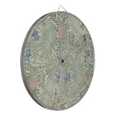 William Morris Ridderspoor Bloemig Behang Dartbord (Voorkant Links)