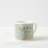William Morris Ridderspoor Bloemig Behang Espresso Kop (Voorkant rechts)
