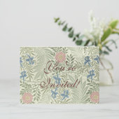 William Morris Ridderspoor Bloemig Behang Kaart (Staand voorkant)