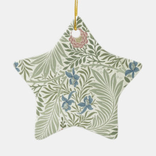 William Morris Ridderspoor Bloemig Behang Keramisch Ornament