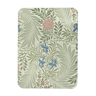 William Morris Ridderspoor Bloemig Behang Magneet