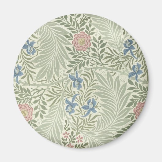 William Morris Ridderspoor Bloemig Behang Magneet (Voorkant)