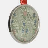 William Morris Ridderspoor Bloemig Behang Metalen Ornament (Rechts)