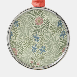 William Morris Ridderspoor Bloemig Behang Metalen Ornament