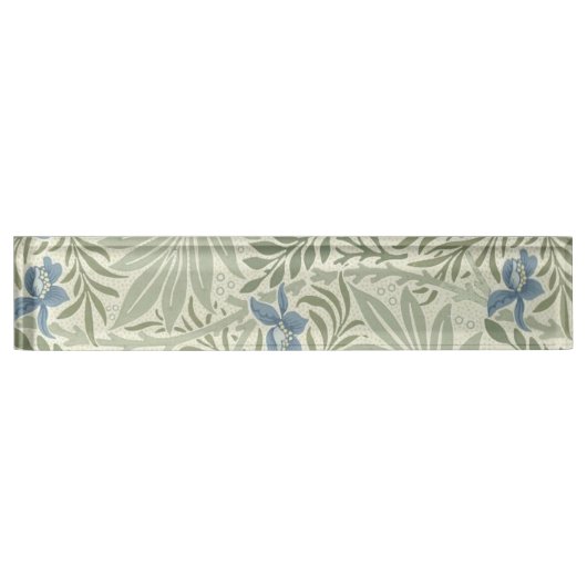 William Morris Ridderspoor Bloemig Behang Naambordje (Voorkant)