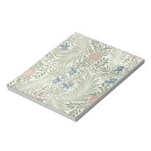 William Morris Ridderspoor Bloemig Behang Notitieblok (Linkerzijde)