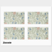 William Morris Ridderspoor Bloemig Behang Rechthoekige Sticker (Vel)