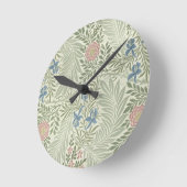 William Morris Ridderspoor Bloemig Behang Ronde Klok (Hoek)