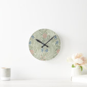 William Morris Ridderspoor Bloemig Behang Ronde Klok (Huis)