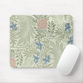 William Morris Ridderspoor Bloemig Behangpatroon Muismat (Met muis)