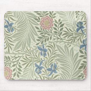 William Morris Ridderspoor Bloemig Behangpatroon Muismat