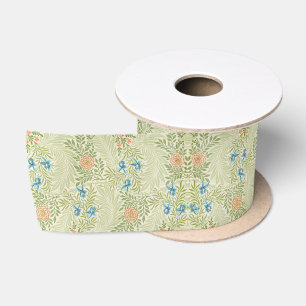 William Morris Ridderspoor Bloemmotief Satijnen Lint