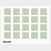 William Morris Ridderspoor Vierkante Sticker (Vel)