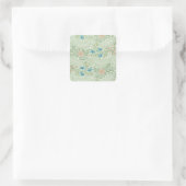 William Morris Ridderspoor Vierkante Sticker (Tas)