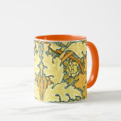 William Morris rijk bloempatroon Mok (Voorkant rechts)