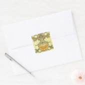 William Morris rijk bloempatroon Vierkante Sticker (Envelop)