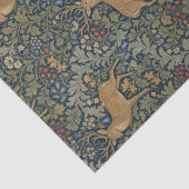 William Morris Rode Bessen & Herten Patroon Tissuepapier (Detail)