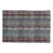 William Morris  Rode Bloemen Tulp en Roos Kussensloop (Achterkant-Links)