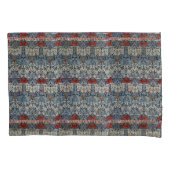 William Morris  Rode Bloemen Tulp en Roos Kussensloop (Voorkant-Links)