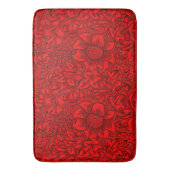 William Morris  rood bloemmotief Badmat (Voorkant Verticaal)