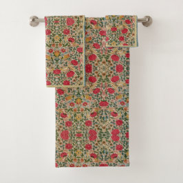 William * Morris Roos  Botanisch | Bad Handdoek
