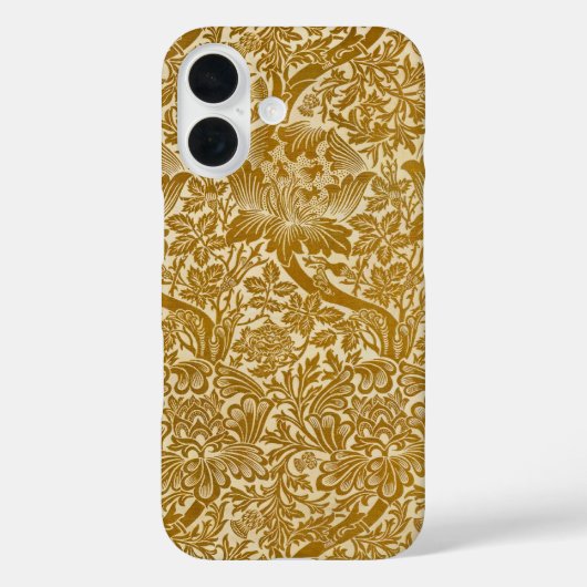 William Morris Roos en Distel Bloem Goud Case-Mate iPhone Case (Achterkant)