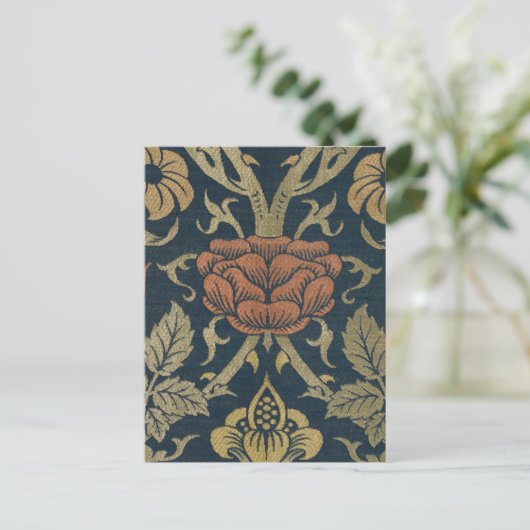 William Morris Roos en Lily Briefkaart (Staand voorkant)