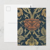 William Morris Roos en Lily Briefkaart (Voorkant / Achterkant)