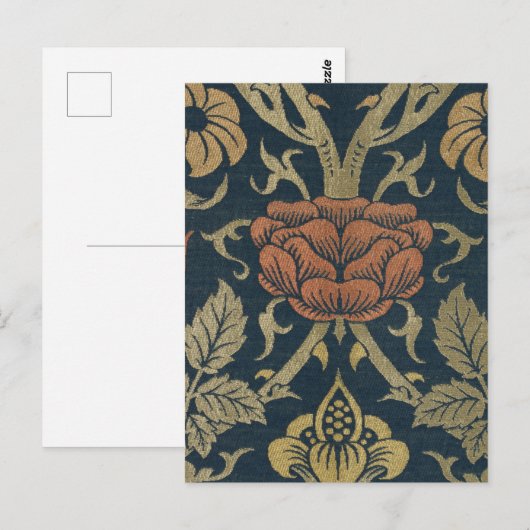  William Morris Roos en Lily Briefkaart (Voorkant / Achterkant)