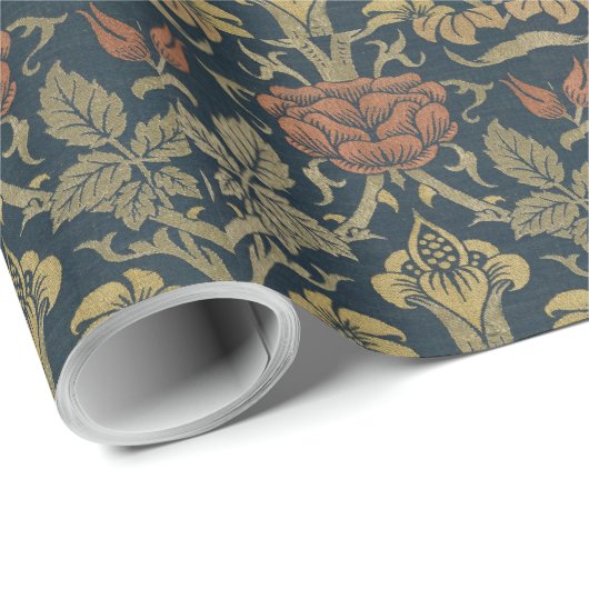 William Morris Roos en Lily Cadeaupapier (Rol Hoek)