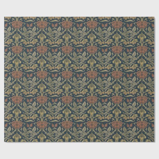 William Morris Roos en Lily Cadeaupapier (Vlak)