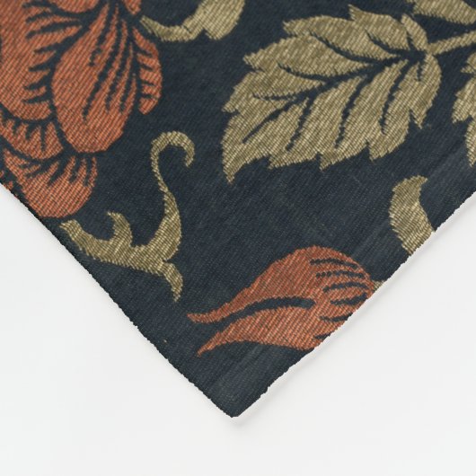  William Morris Roos en Lily Fleece Deken (Hoek)