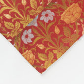  William Morris Roos en Lily Fleece Deken (Hoek)