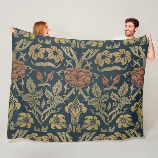 William Morris Roos en Lily Fleece Deken (In situ)