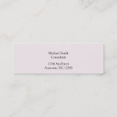 William Morris Roos en Lily Mini Visitekaartje (Achterkant)