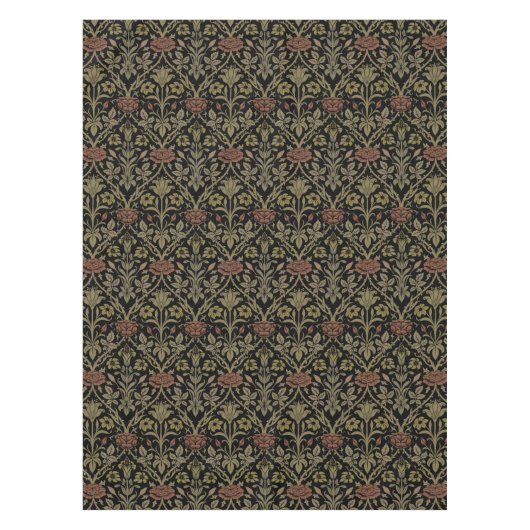 William Morris Roos en Lily Pattern Tafelkleed (Voorkant)