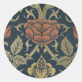  William Morris Roos en Lily Ronde Sticker