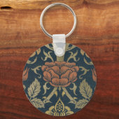 William Morris Roos en Lily Sleutelhanger (Voorkant)