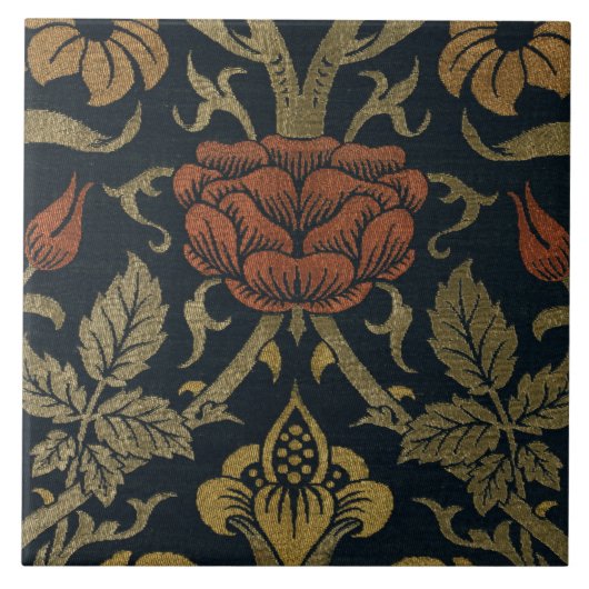  William Morris Roos en Lily Tegeltje (Voorkant)