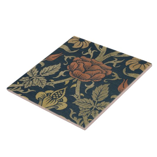  William Morris Roos en Lily Tegeltje (Zijkant)