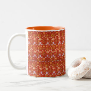William Morris Roos en Lily Tweekleurige Koffiemok