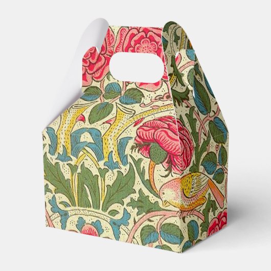 William Morris Roos Floral Chintz Pink Bedankdoosjes (Achterkant)
