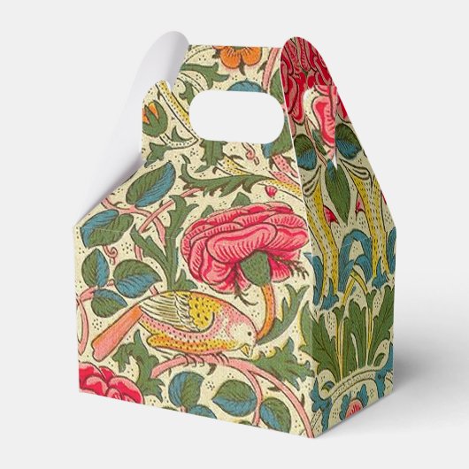 William Morris Roos Floral Chintz Pink Bedankdoosjes (Voorkant Zijde)