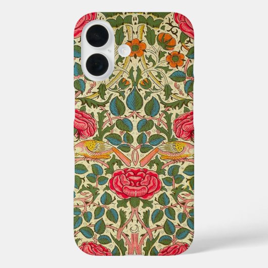 William Morris Roos Floral Chintz Pink Case-Mate iPhone Case (Achterkant)