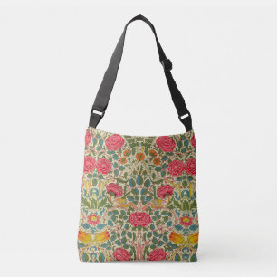 William Morris Roos Floral Chintz Pink Crossbody Tas