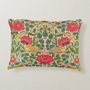 William Morris Roos Floral Chintz Pink Decoratief Kussen