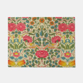 William Morris Roos Floral Chintz Pink Deurmat (Voorkant)
